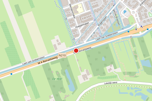 Brandweer-melding op M A Reinaldaweg, Lopik op 19 juni, kaart-overzicht