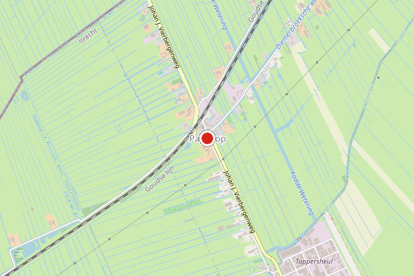 Brandweer-melding op Diemerbroek, Papekop op 19 juni, kaart-overzicht