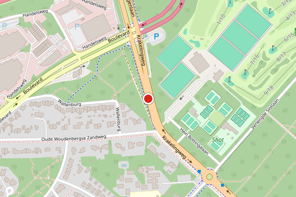Brandweer-melding op Krakelingweg, Zeist op 20 juni, kaart-overzicht