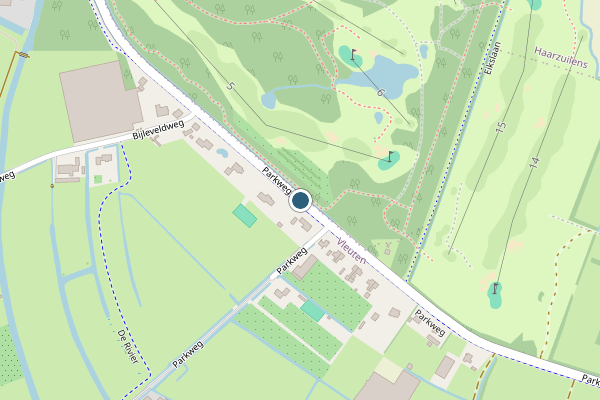 Politie-melding op Parkweg, Vleuten op 20 juni, kaart-overzicht