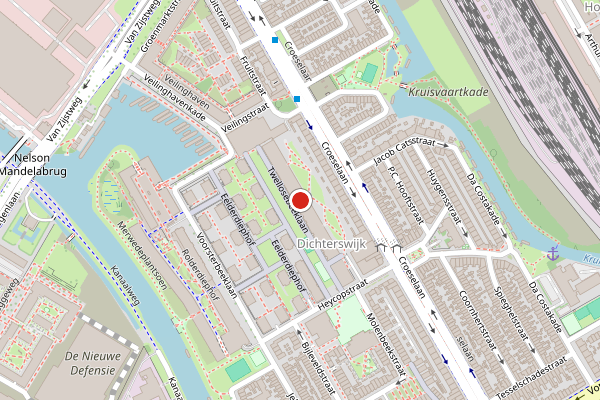 Brandweer-melding op Twellosebeeklaan, Utrecht op 21 juni, kaart-overzicht