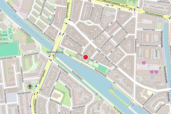 Brandweer-melding op Makassarstraat, Utrecht op 22 juni, kaart-overzicht