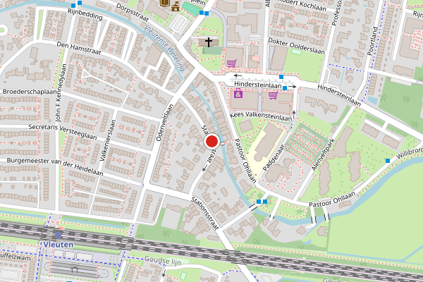 Brandweer-melding op Stationsstraat, Utrecht op 22 juni, kaart-overzicht