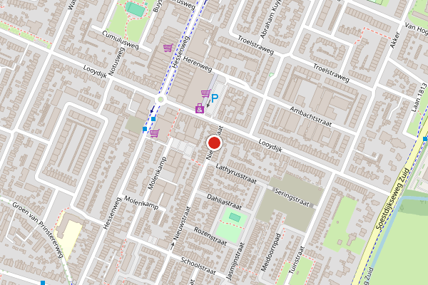 Brandweer-melding op Nieuwstraat, De Bilt op 22 juni, kaart-overzicht