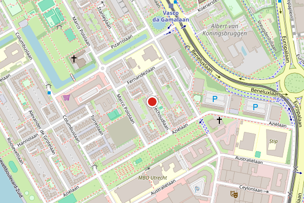 Brandweer-melding op Van Eechoudlaan, Utrecht op 23 juni, kaart-overzicht