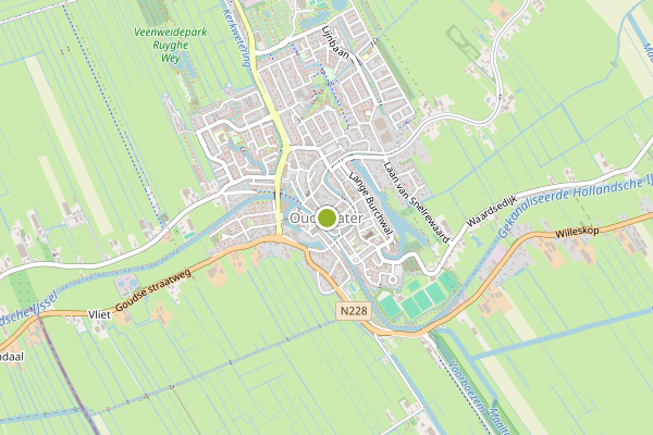 Ambulance-melding op Oudewater op 24 juni, kaart-overzicht