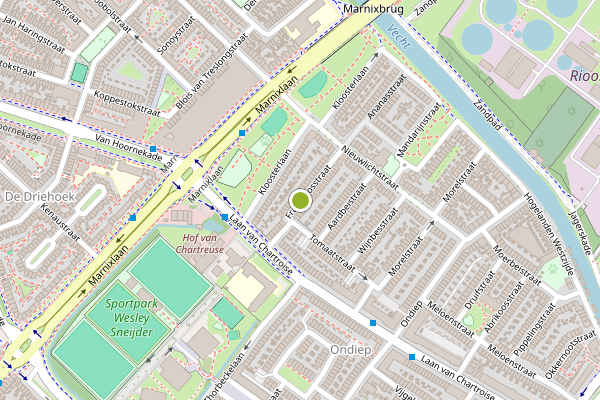 Ambulance-melding op Framboosstraat, Utrecht op 24 juni, kaart-overzicht