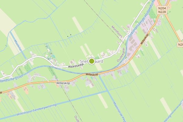 Ambulance-melding op Snelrewaard op 25 juni, kaart-overzicht
