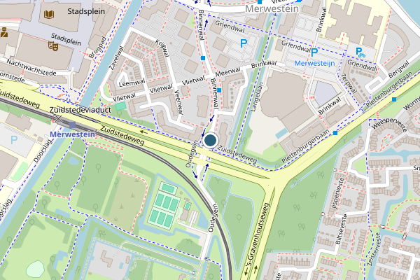 Politie-melding op Binnenwal, Nieuwegein op 25 juni, kaart-overzicht