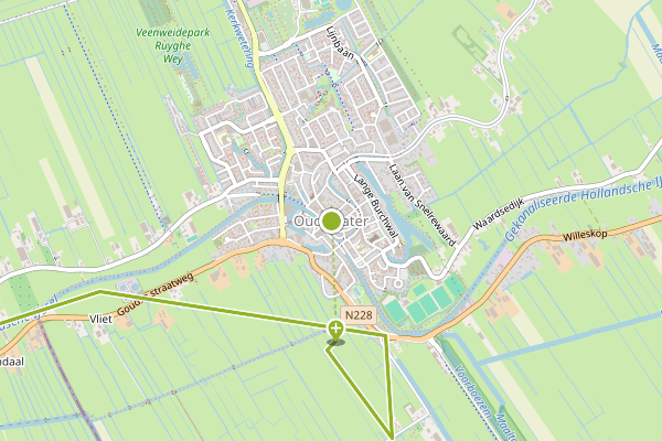 Ambulance-melding op Oudewater op 26 juni, kaart-overzicht