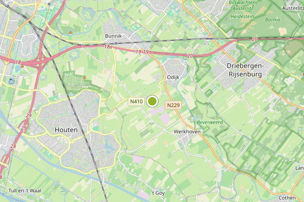 Ambulance-melding op Bunnik op 26 juni, kaart-overzicht