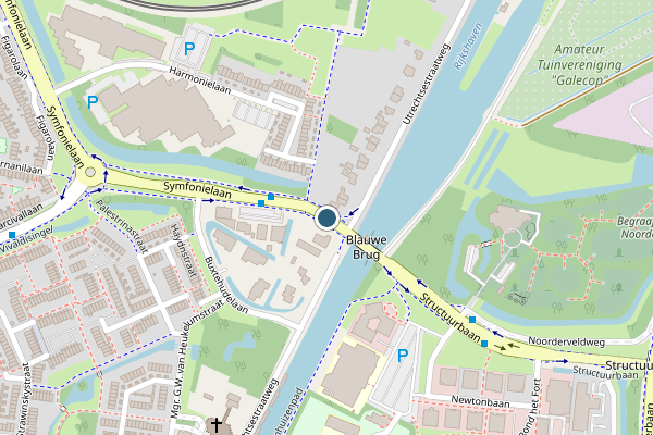 Politie-melding op Symfonielaan, Nieuwegein op 26 juni, kaart-overzicht