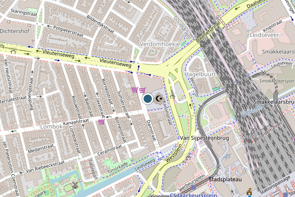 Politie-melding op Moskeeplein, Utrecht op 27 juni, kaart-overzicht
