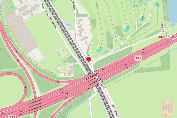 Brandweer-melding op Mereveldseweg, Utrecht op 27 juni, kaart-overzicht