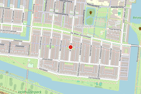 Brandweer-melding op Pijlkruid, De Meern op 27 juni, kaart-overzicht